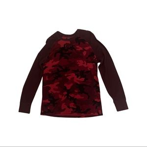 Men’s polo Ralph Lauren red camo longsleeve size large